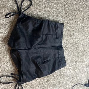 Rather shorts with ties on the end